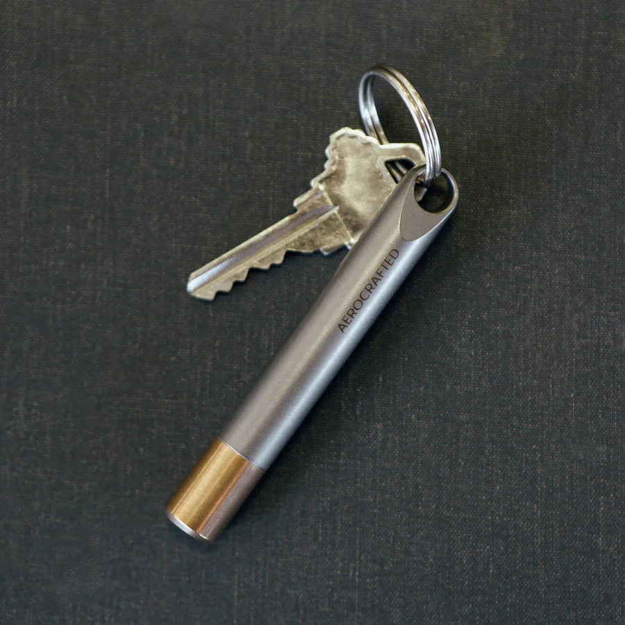 Aerocrafted Fairing Keychain Stash Titanium/Bronze, Large - Image 2