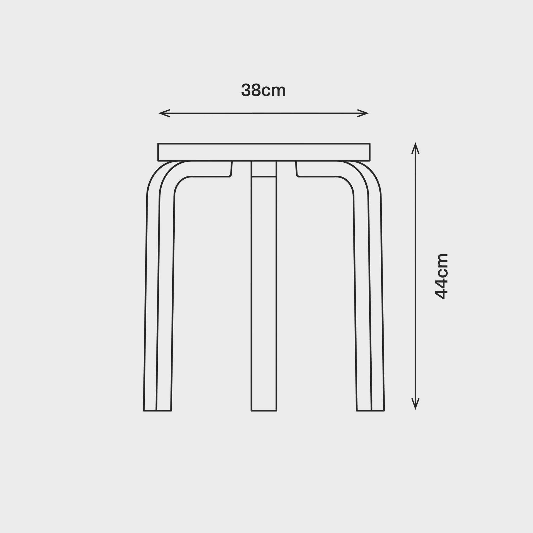 Artek Stool 60, Bjørk - Image 12
