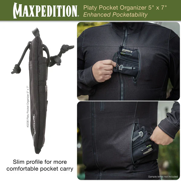 Maxpedition Platy Pocket Organizer 5" x 7", Wolf Gray - Image 7