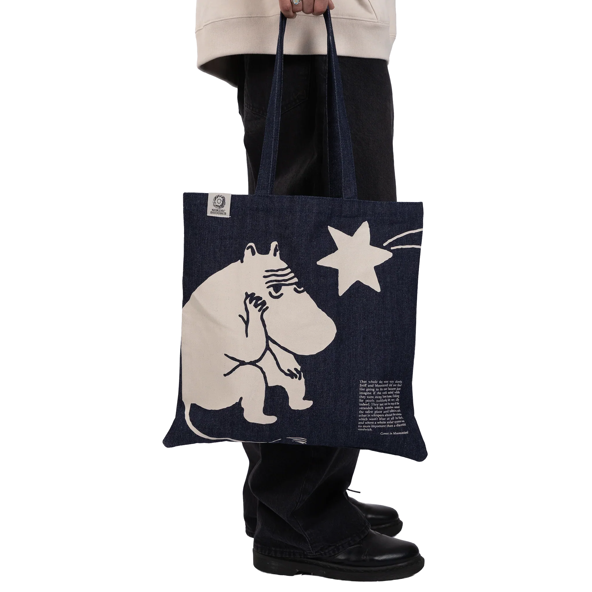Nordicbuddies Moomin Novels Denim Bag - Image 3