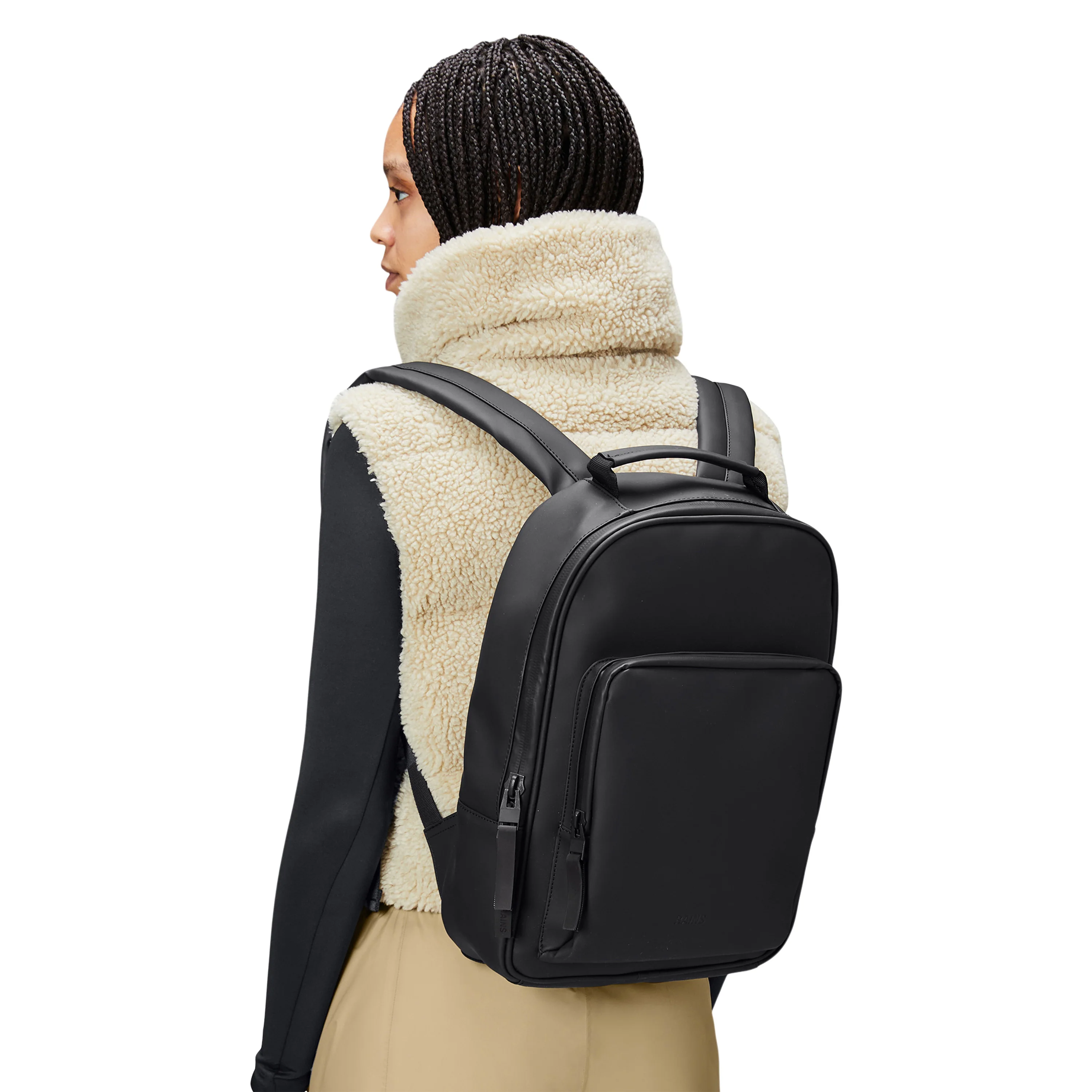 Rains Book Daypack, Black - Image 6